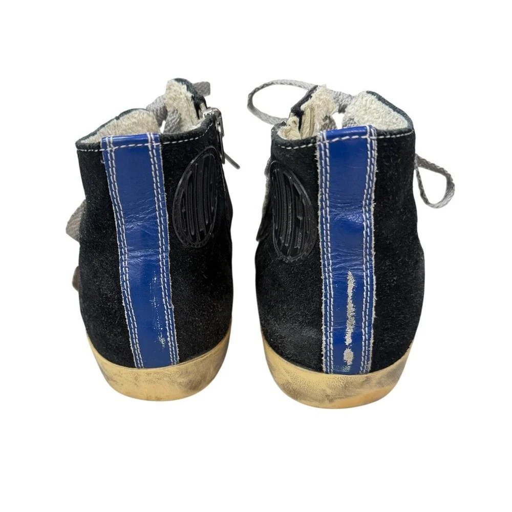 Golden Goose Francy Black Suede‎ High Top Sneakers Size 38 (US 7.5)